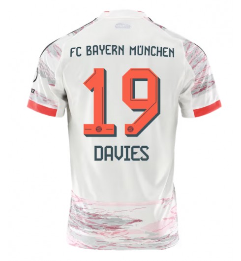 Bayern Munich Alphonso Davies #19 Venkovní Dres 2025-26 Krátký Rukáv Bayern Munich Alphonso Davies #19 Venkovní Dres 2025-26 Krátký Rukáv